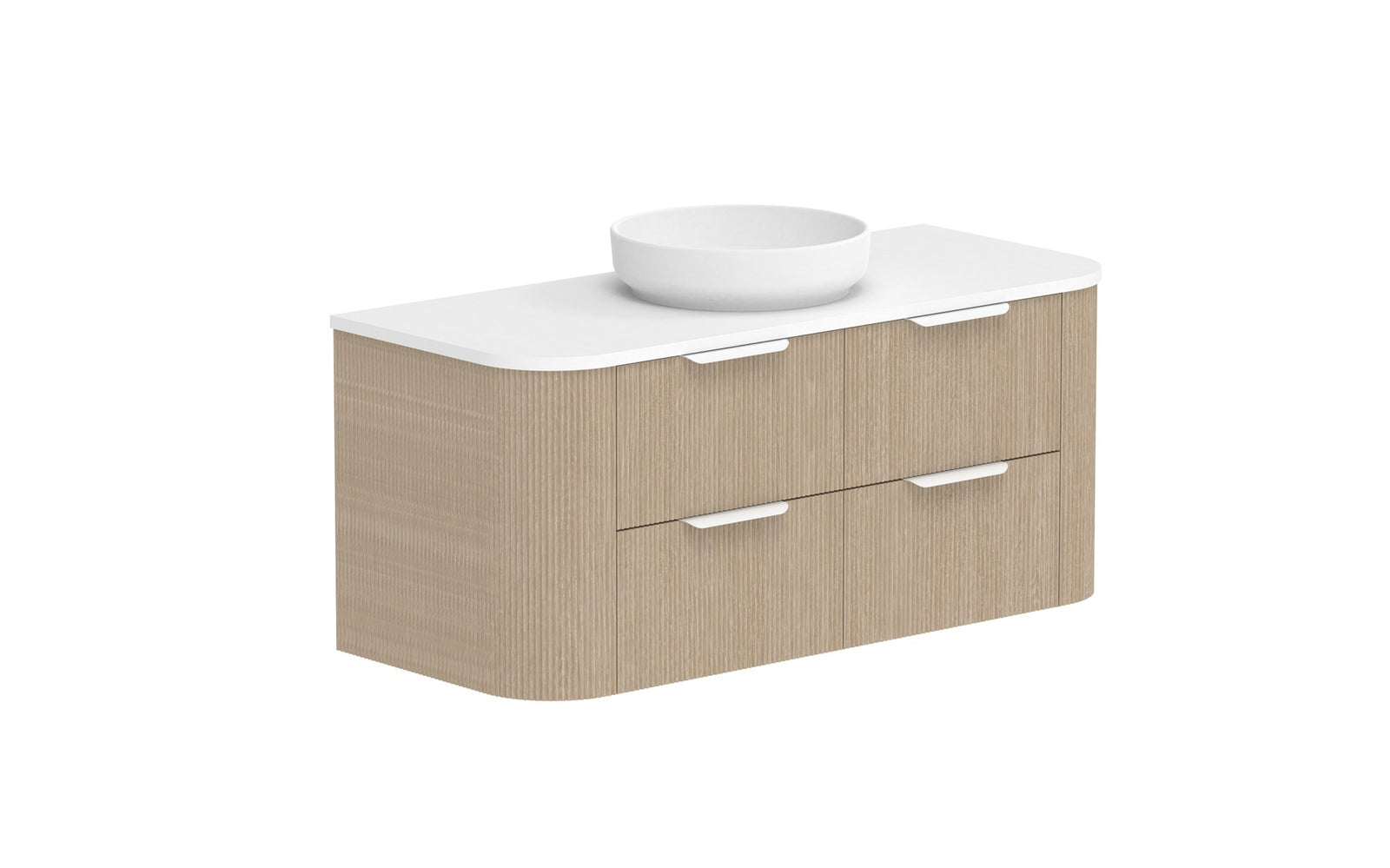 ADP Thirroul Wall Hung Vanity 1200mm centre bowl in Coastal Oak