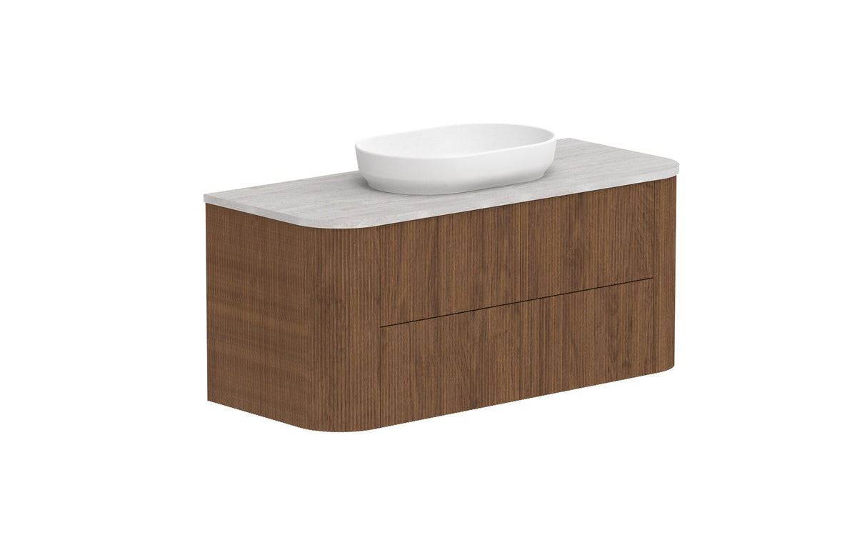 ADP Thirroul Wall Hung Vanity 1200mm centre bowl in Florentine Walnut