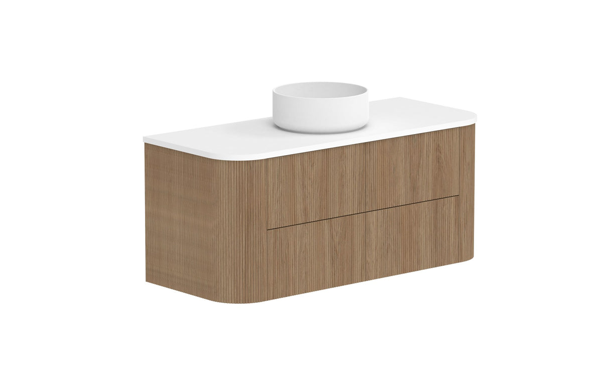 ADP Thirroul Wall Hung Vanity 1200mm centre bowl in Prime Oak