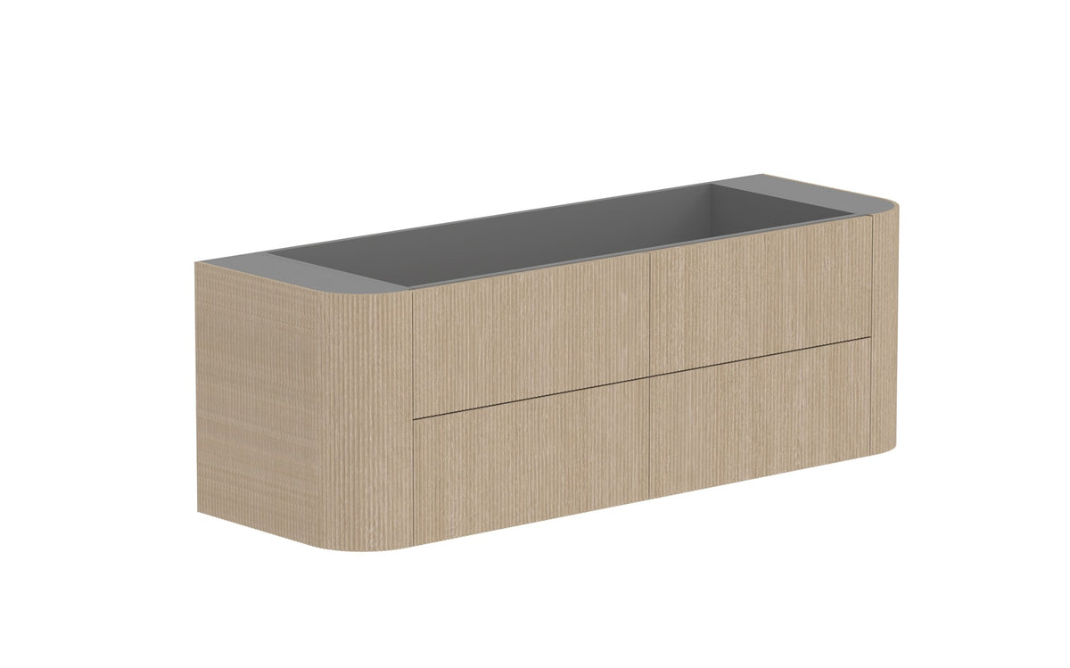 ADP Thirroul Wall Hung Vanity 1500mm cabinet only in Coastal Oak