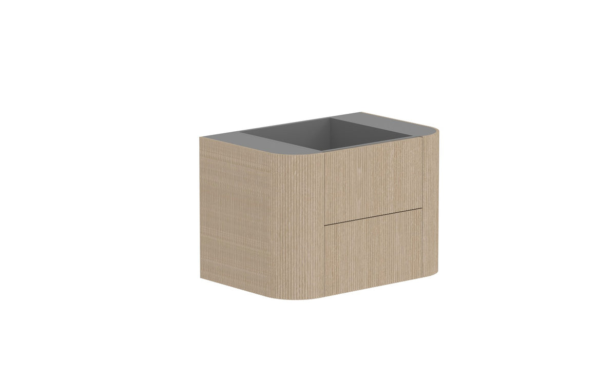 ADP Thirroul Wall Hung Vanity 750mm cabinet only in Coastal Oak