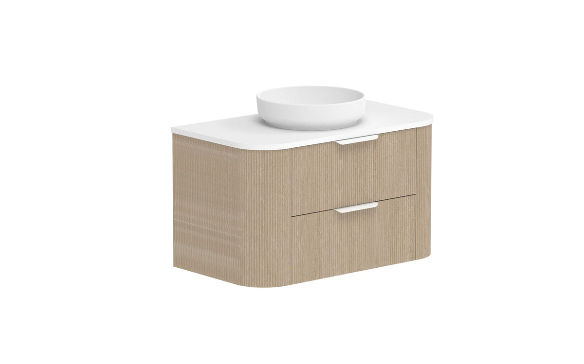ADP Thirroul Wall Hung Vanity 900mm centre bowl in Coastal Oak