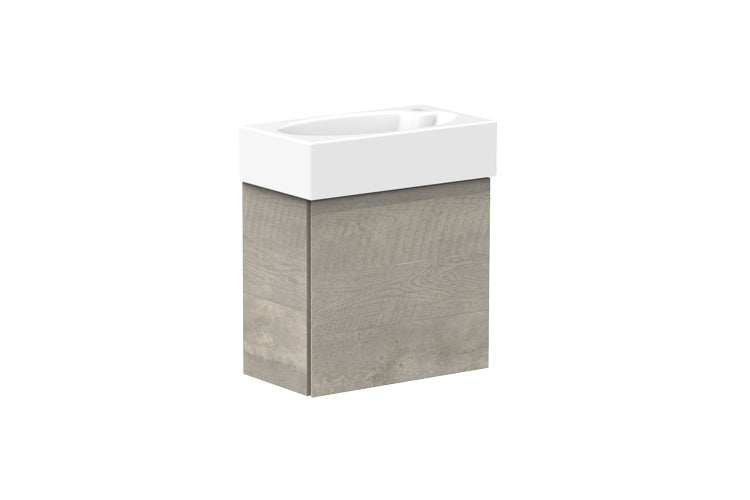 ADP Tiny Wall Hung Vanity, side view