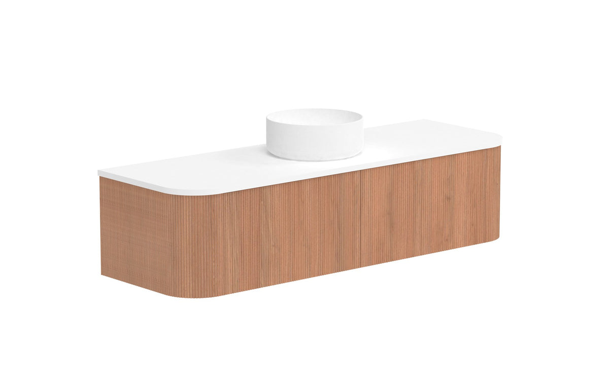 ADP Waverley Wall Hung Vanity 1500mm centre bowl in Tasmanian Oak