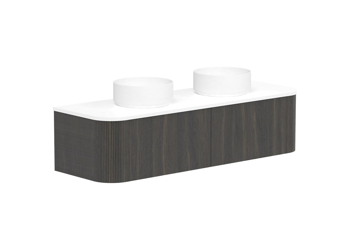 ADP Waverley Wall Hung Vanity 1500mm double bowl in Bottega Oak