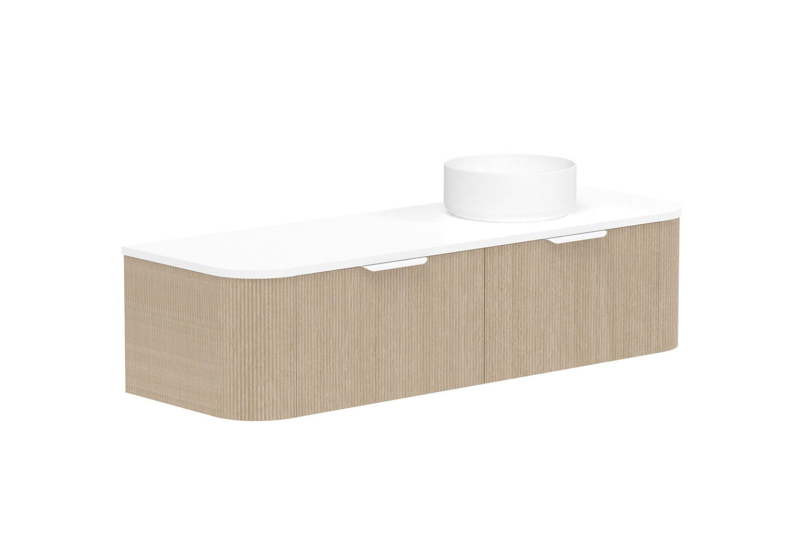 ADP Waverley Wall Hung Vanity 1500mm right offset bowl in Coastal Oak