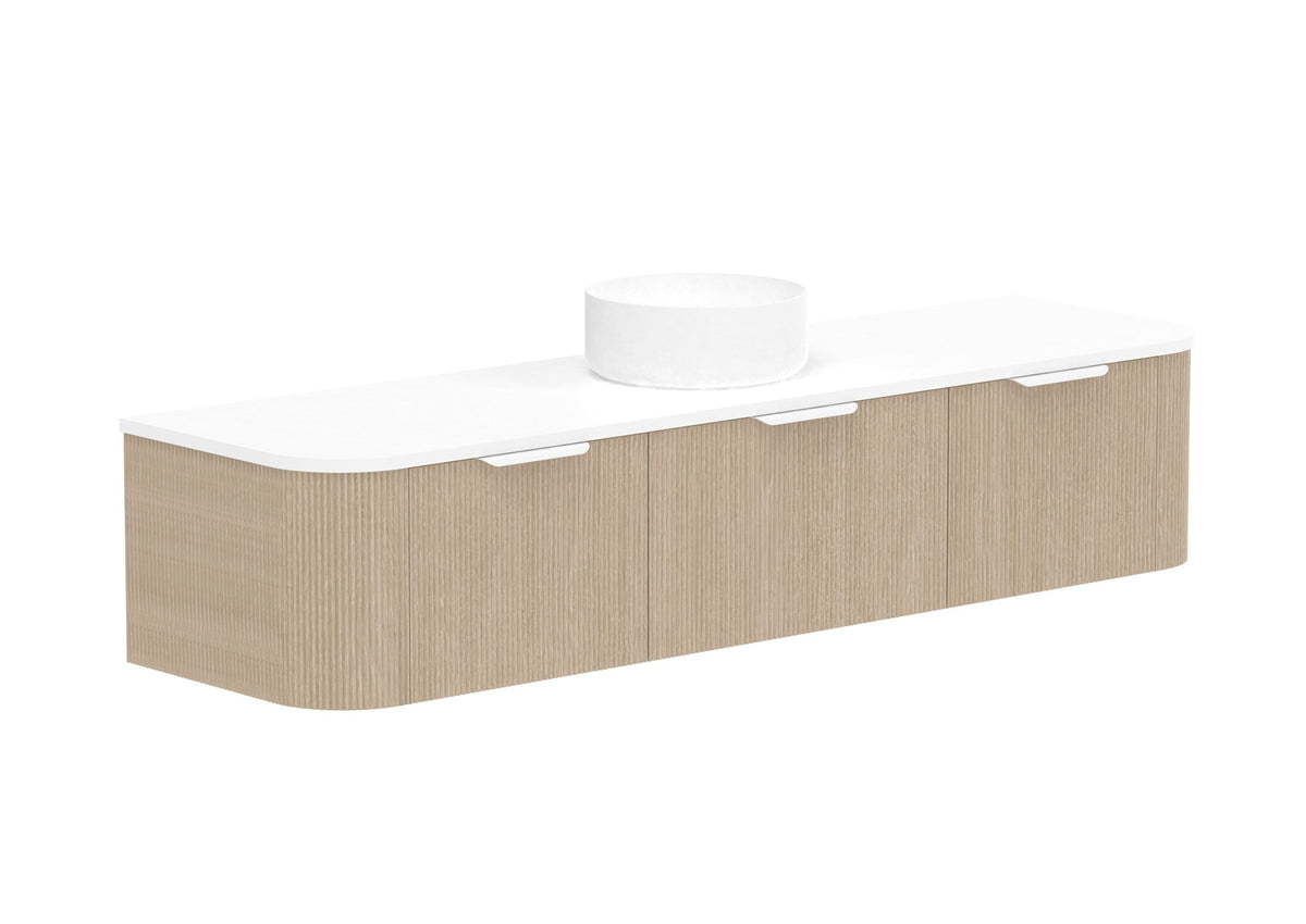 ADP Waverley Wall Hung Vanity 1800mm centre bowl in Coastal Oak