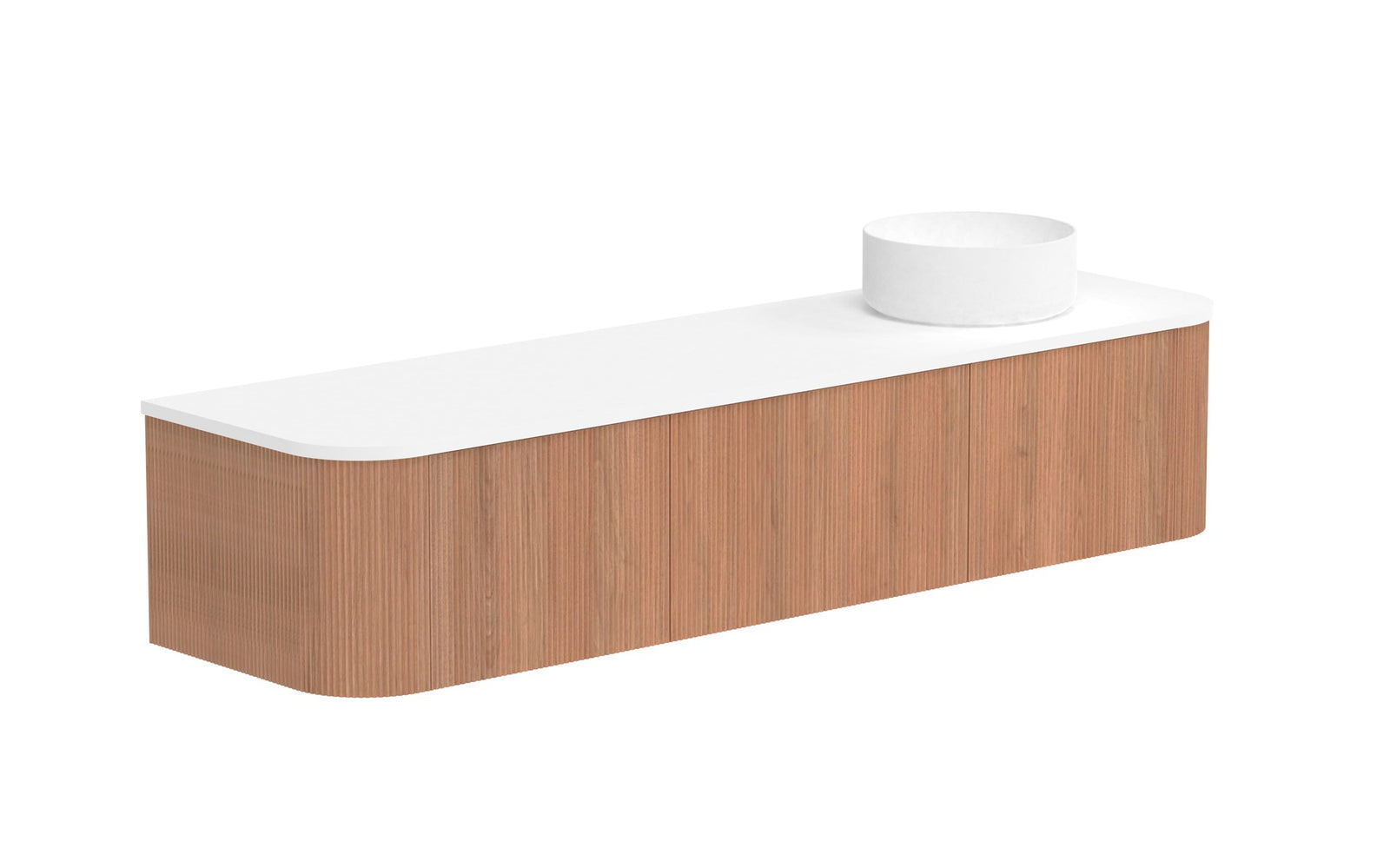 ADP Waverley Wall Hung Vanity 1800mm right offset bowl in Tasmanian Oak