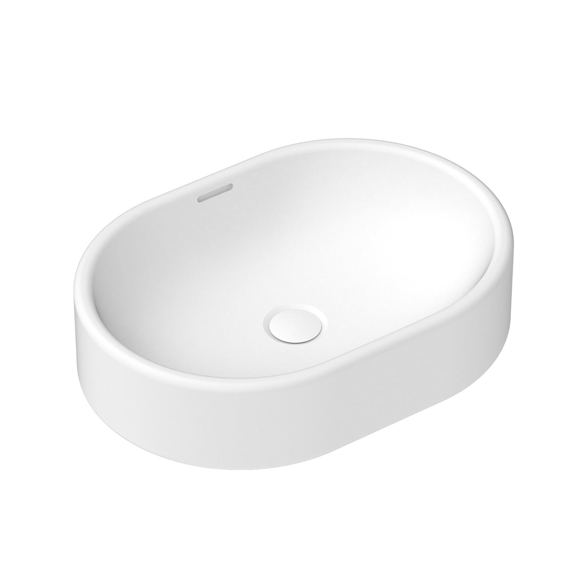 ADP Werri Basin in Matte White, overflow detail
