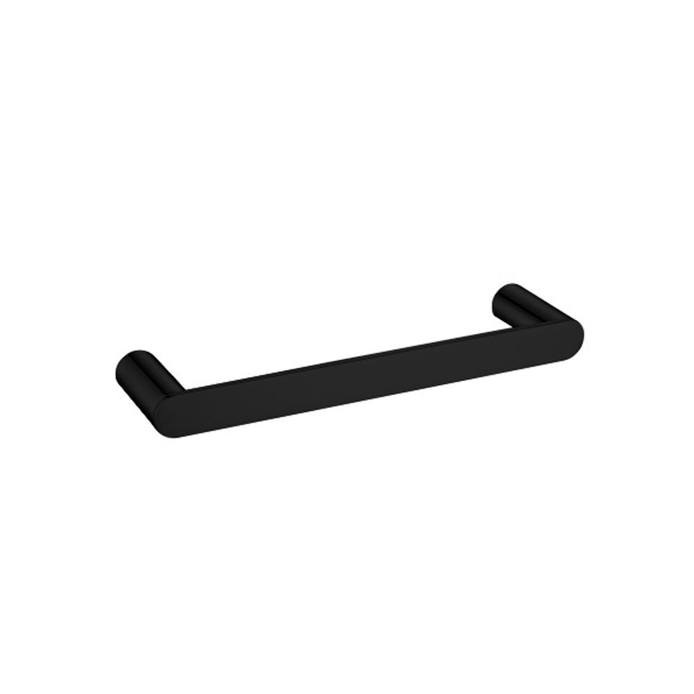 Esperia Solid Brass Matte Black Towel Rail 300mm
