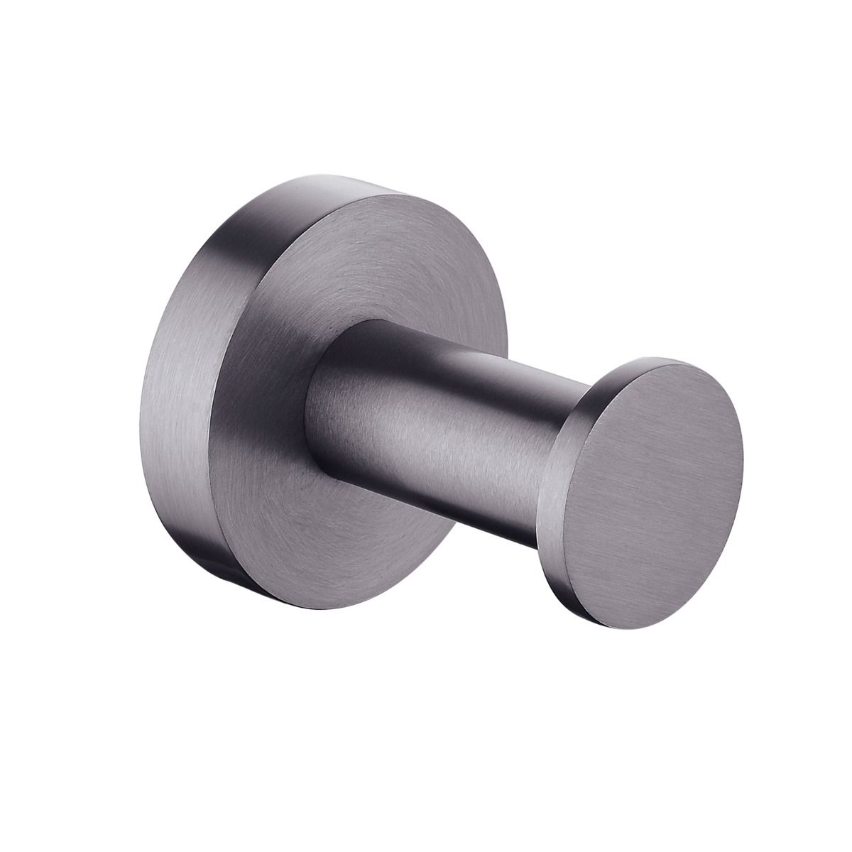 Norico Pentro Gun Metal Grey Round Robe Hook