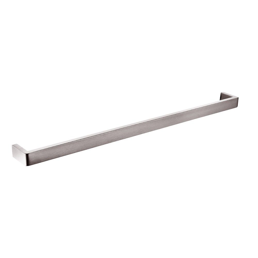 Norico Cavallo Brushed Nickel Square Single Towel Rail 800mm