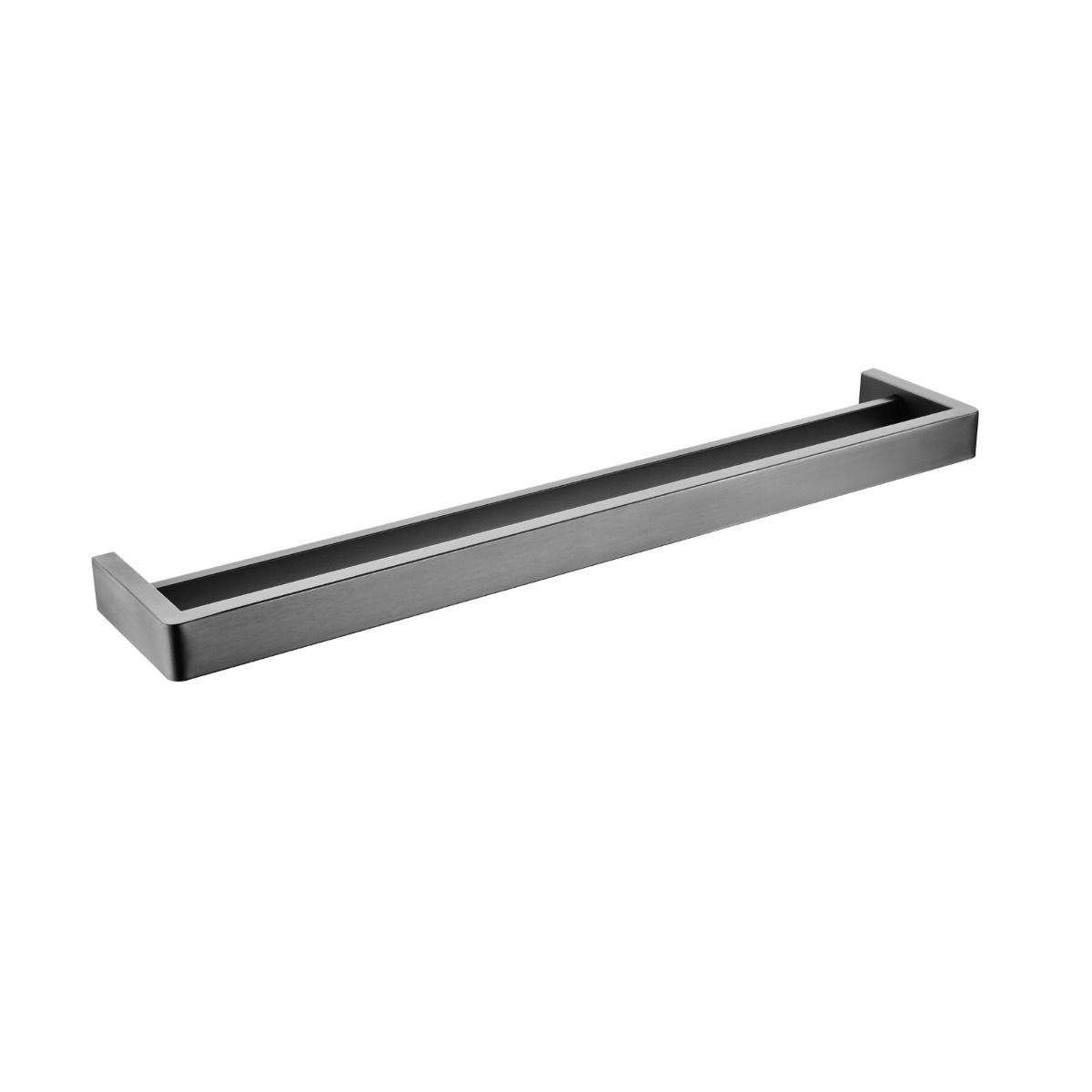 Norico Cavallo Gun Metal Grey Square Double Towel Rail 600mm