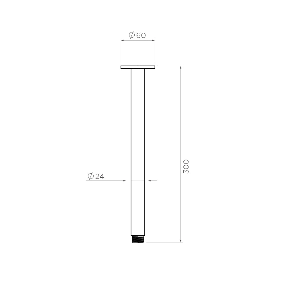 Arcisan 300mm Ceiling Mounted Shower Arm