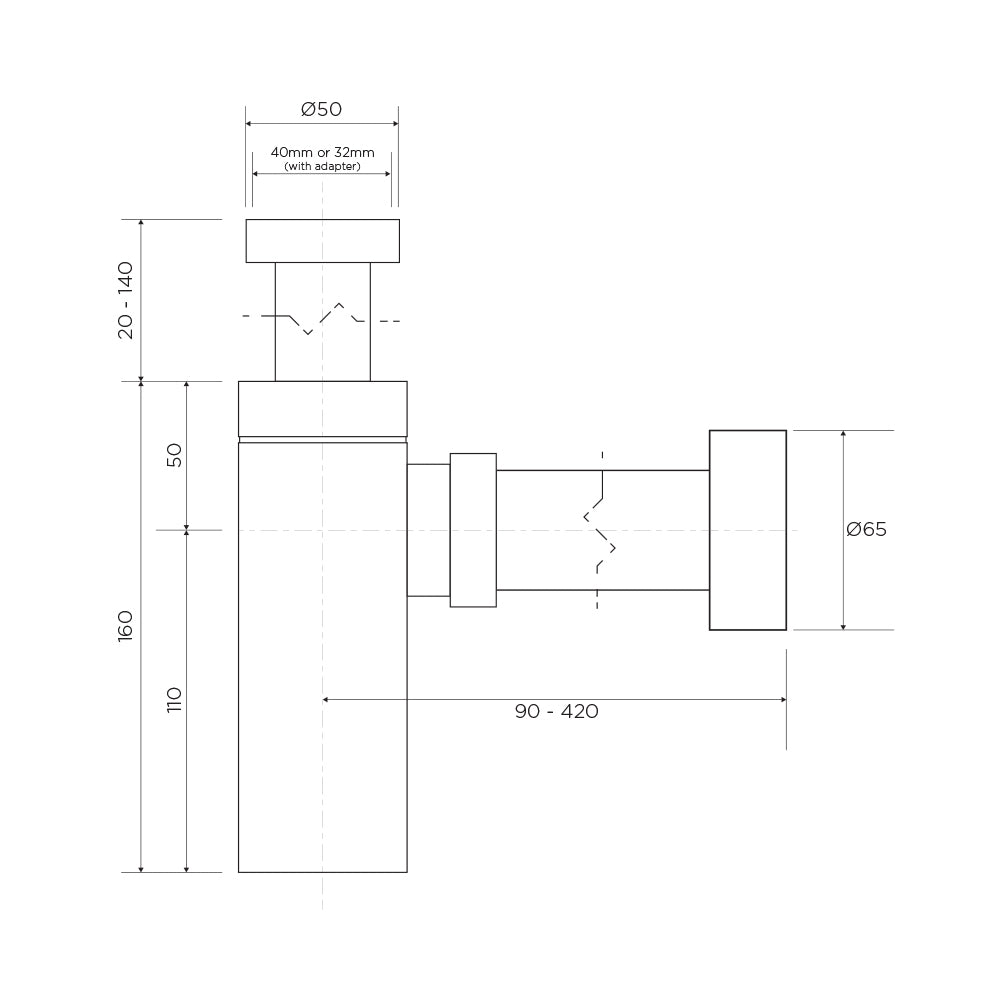 Arcisan Cylindrical Bottle Trap