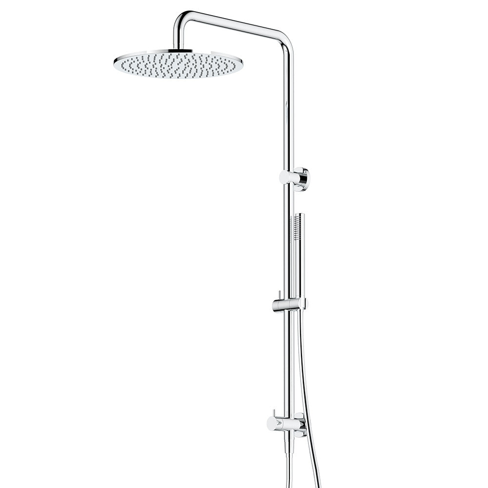 Arcisan Dual Inlet Squareline Shower Column Ø300mm Head, Tubular Brass Hand Shower