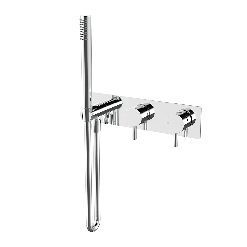 Arcisan Axus Pin Shower Mixer, Diverter and Handshower with Plate