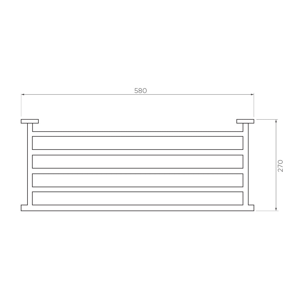 Arcisan Axus Towel Rack with Rail