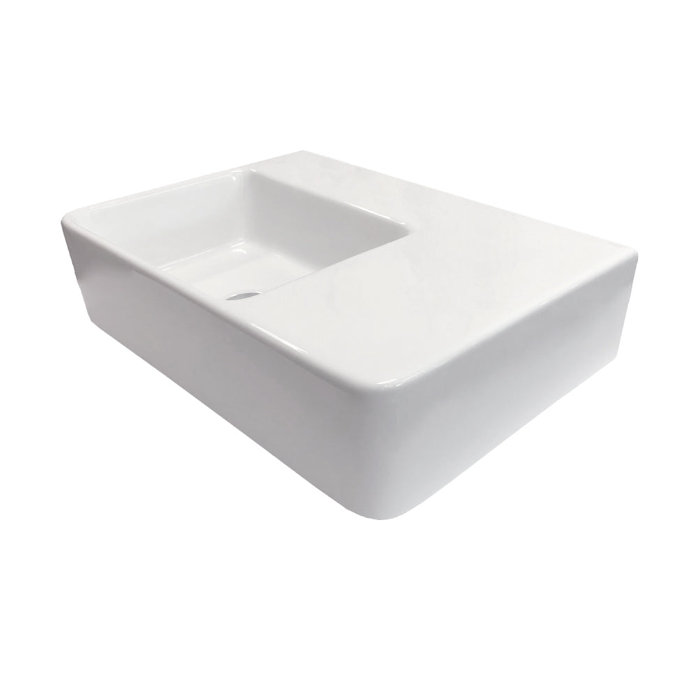 Arcisan Eneo 600 x 425 Wall Hung Basin - Left Hand Bowl