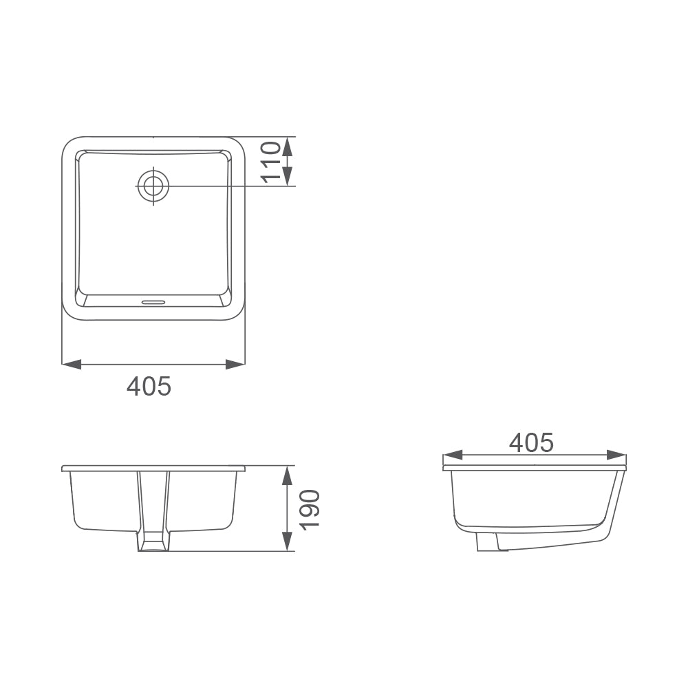 Arcisan Eneo 405 x 405 Under Counter Basin