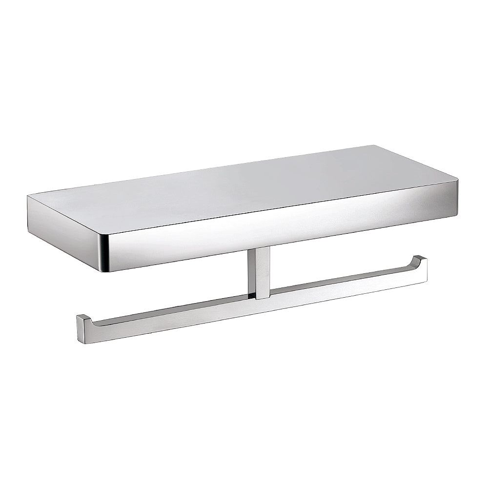 Arcisan Eneo Double Toilet Roll Holder with Shelf
