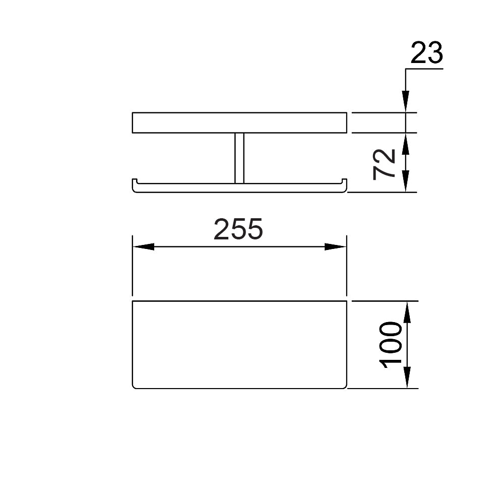 Arcisan Eneo Double Toilet Roll Holder with Shelf
