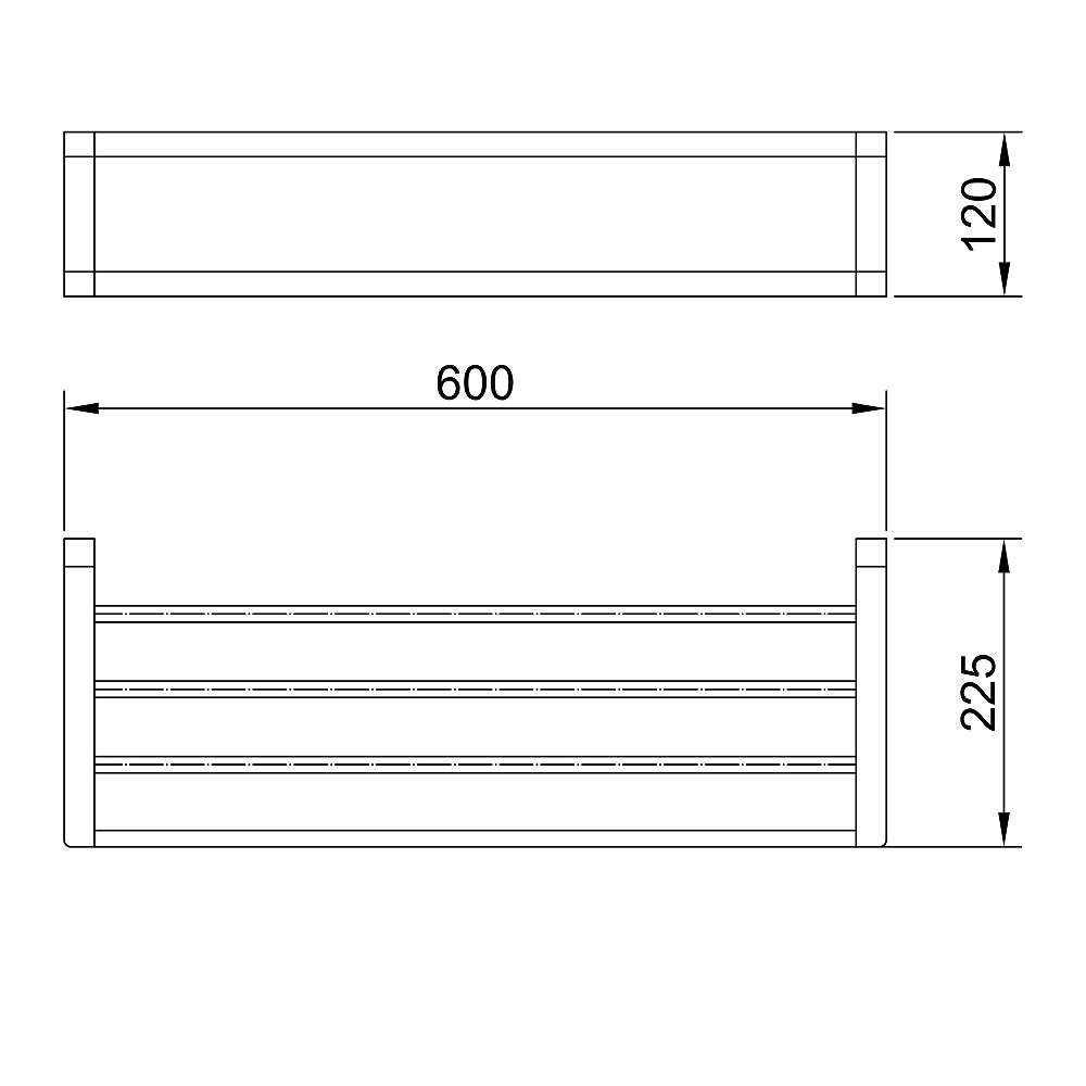 Arcisan Eneo Towel Rack with Rail - 600mm