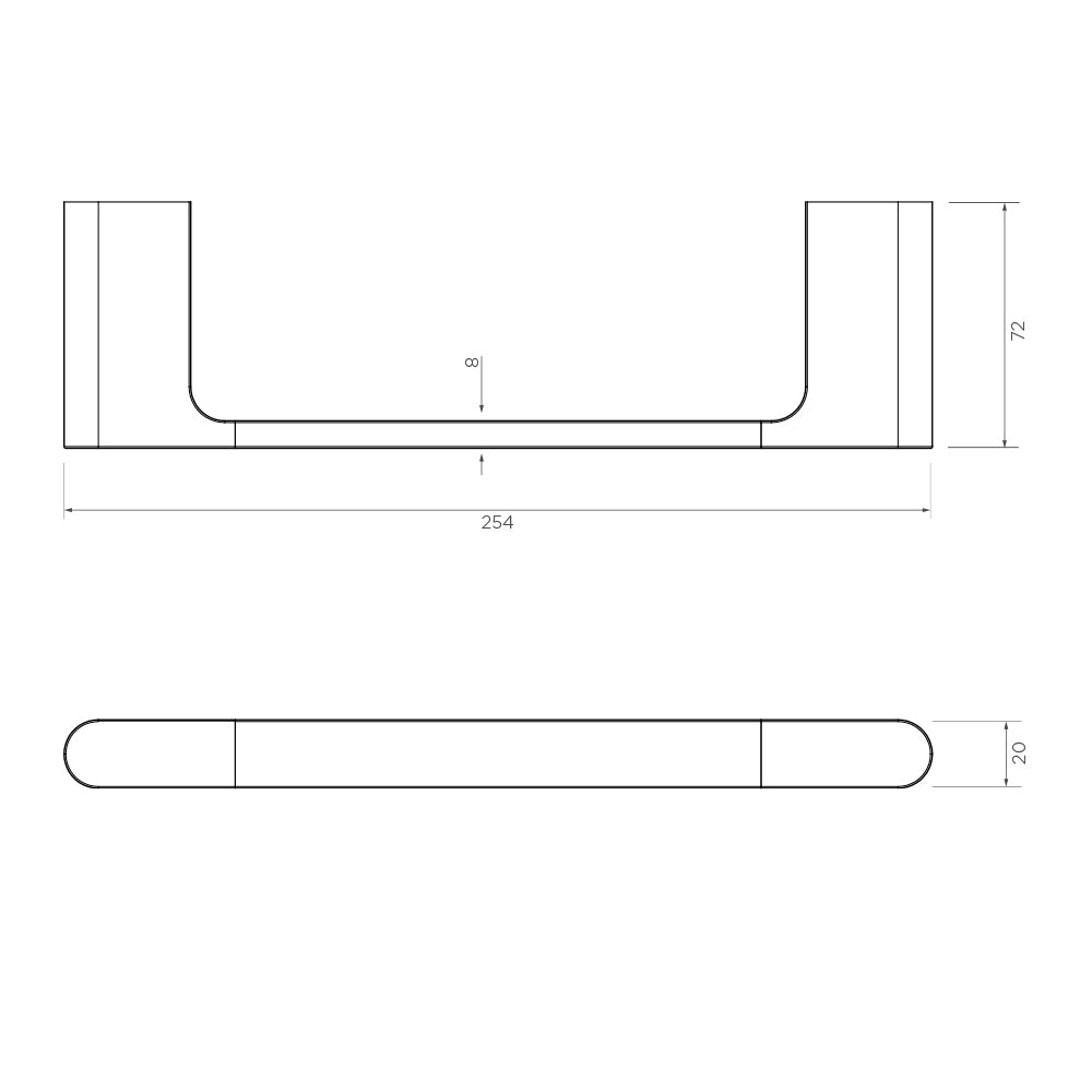 Arcisan Kibo Guest Towel Holder - 260mm