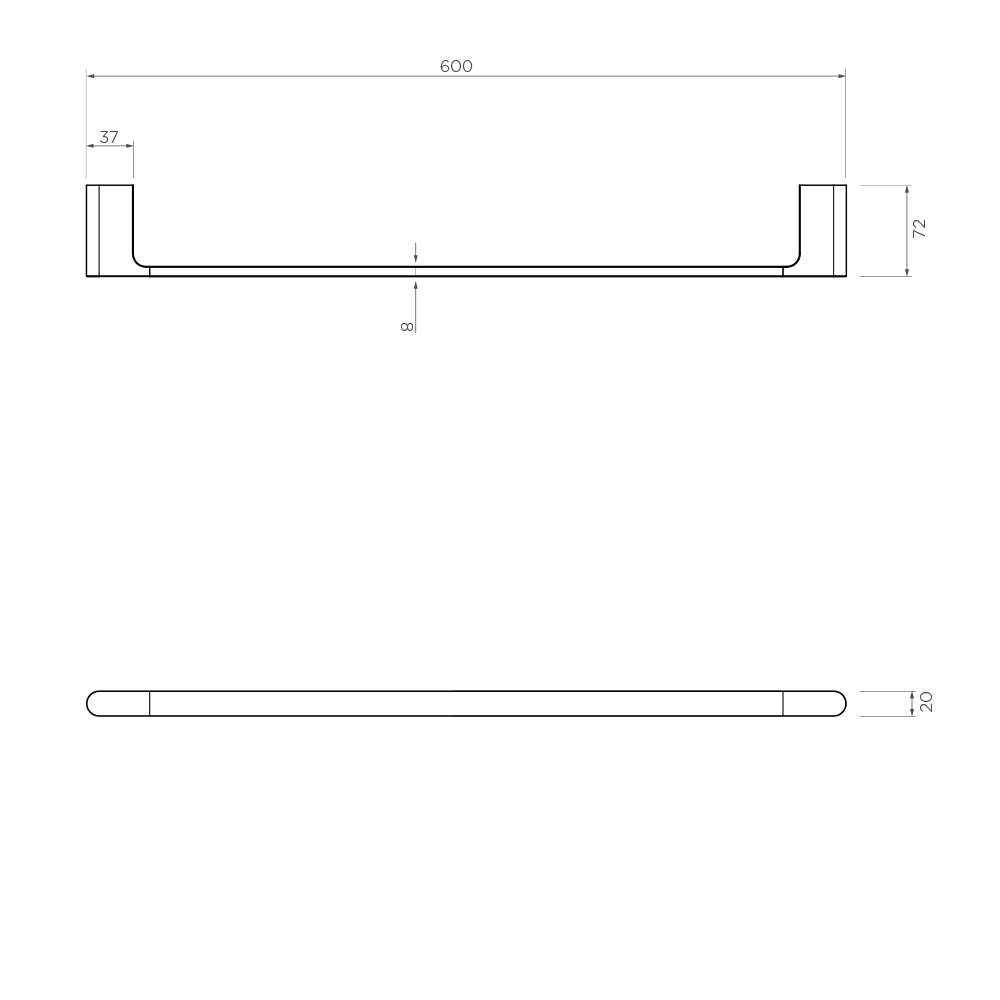 Arcisan Kibo Towel Rail - 600mm