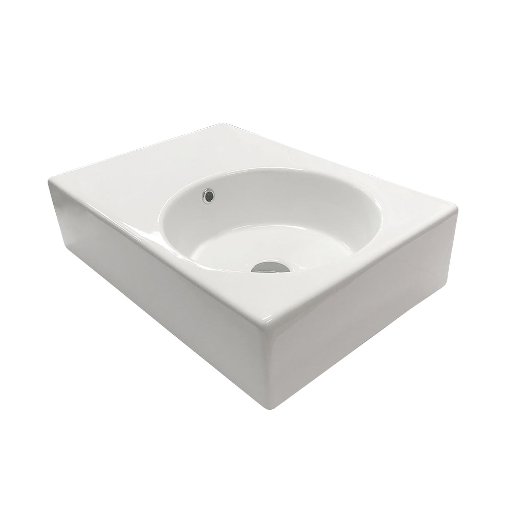 Arcisan Plaza 600 x 425 Wall Hung Basin - Right Hand Bowl