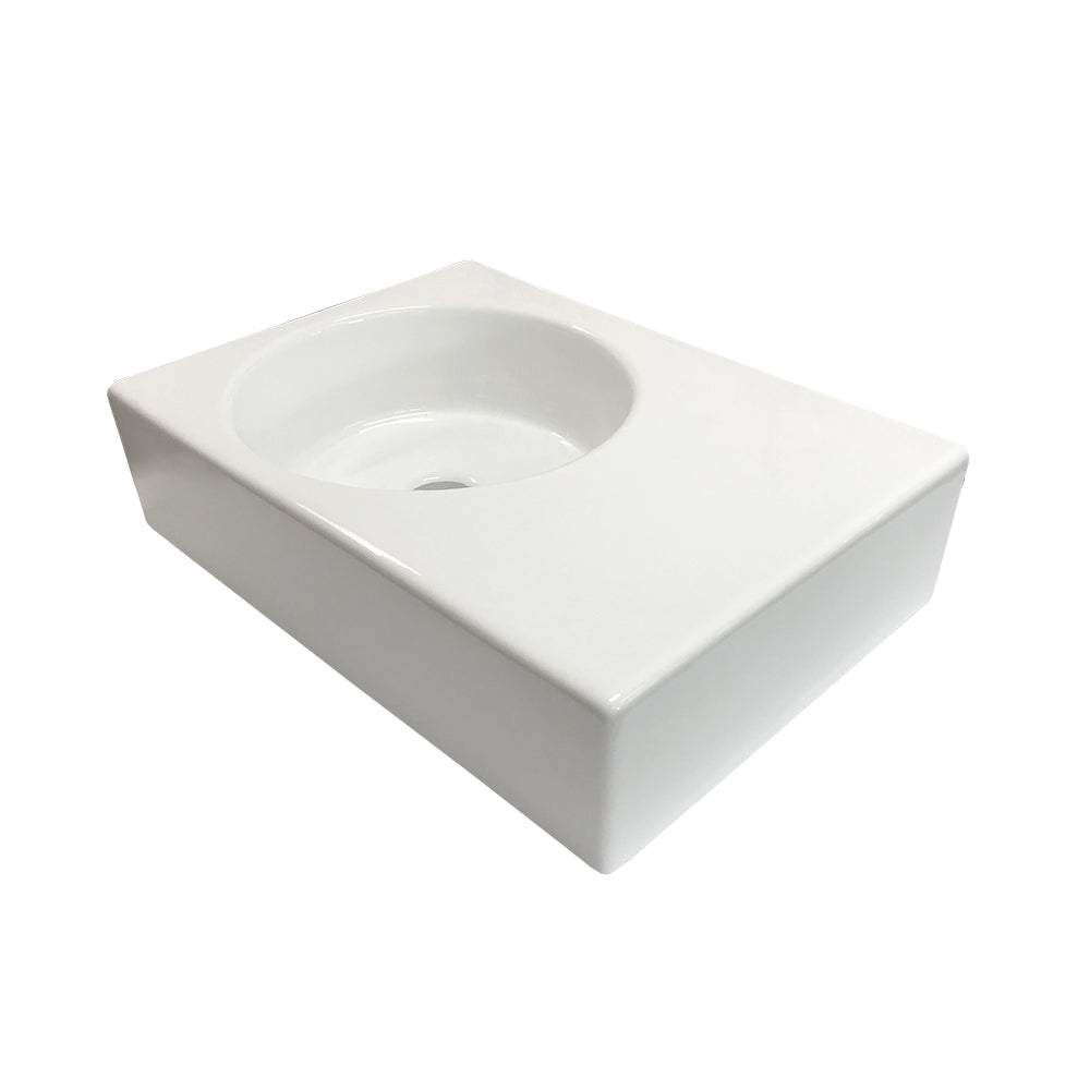 Arcisan Plaza 600 x 425 Wall Hung Basin - Left Hand Bowl