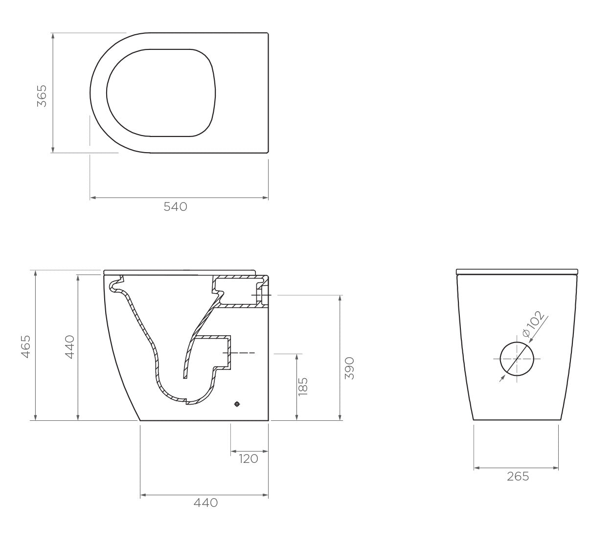 Arcisan Synergii Wall Faced Pan - Wrap Seat