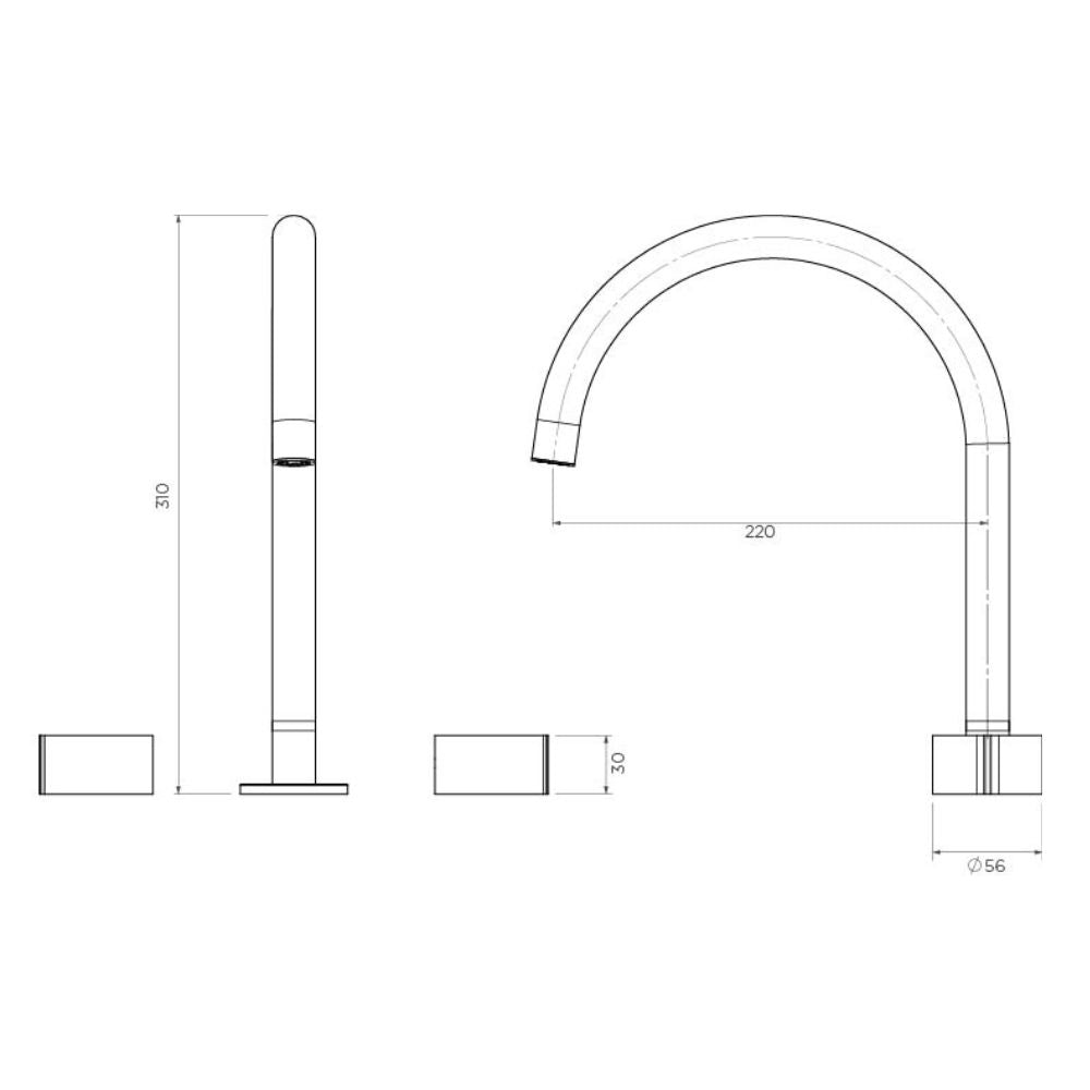 Arcisan Venn Kitchen Set with Swivel Spout