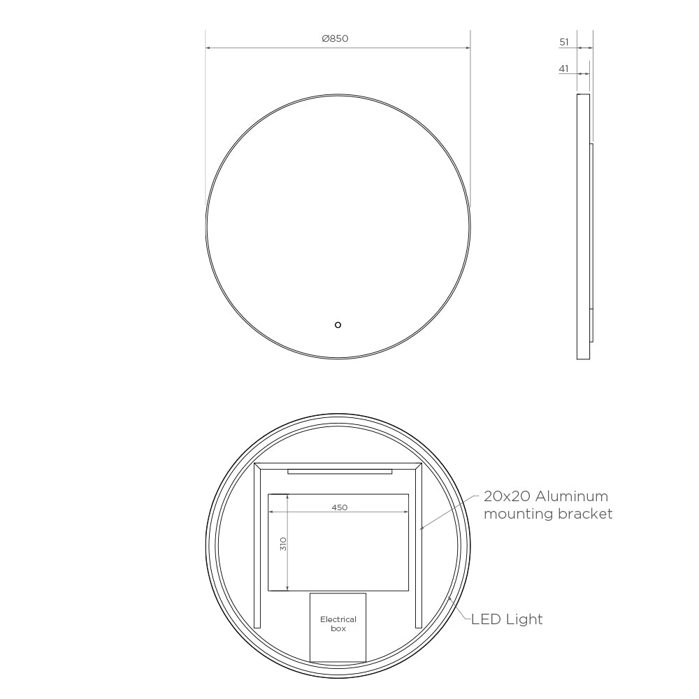 Arcisan Venn Mirror