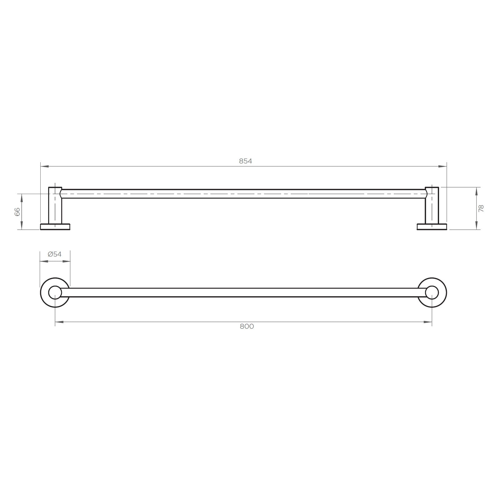 Arcisan Volis Towel Rail - 800mm