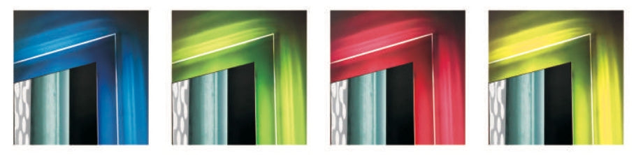 Arcisan Crystal Coloured LED Backlit Mirror