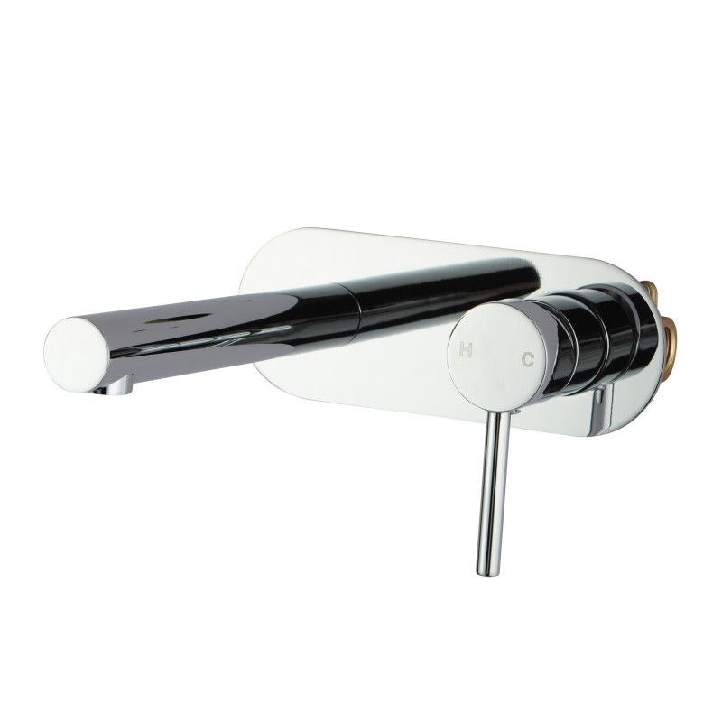 Lucid Pin round Chrome Bathtub/Basin Wall Mixer With Spout(Color up) ( Extension part)