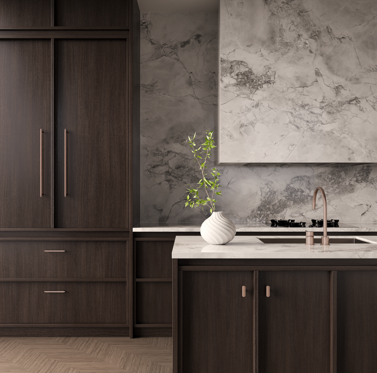 Meir Oppen T-Pull Cabinet Handle (Brushed)