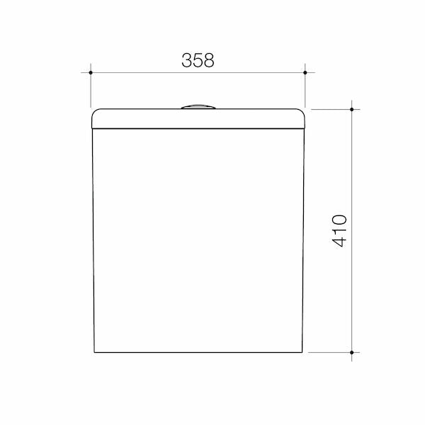 Caroma Contura® II Close Coupled 4s BE Cistern - Clay
