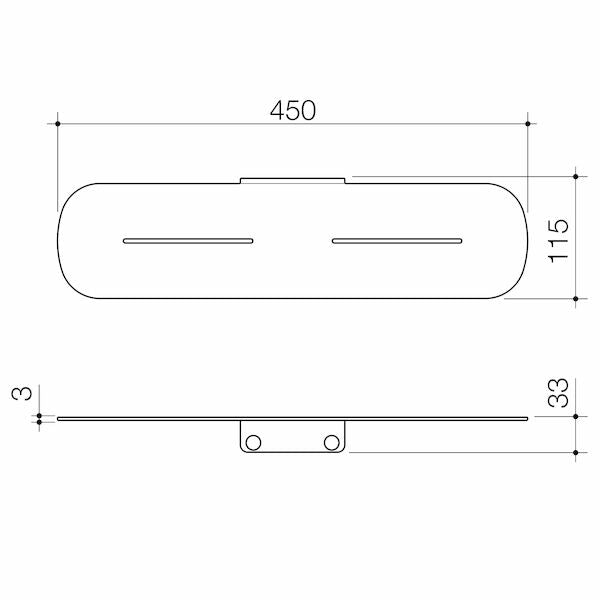 Caroma Contura® II Bathroom Shelf