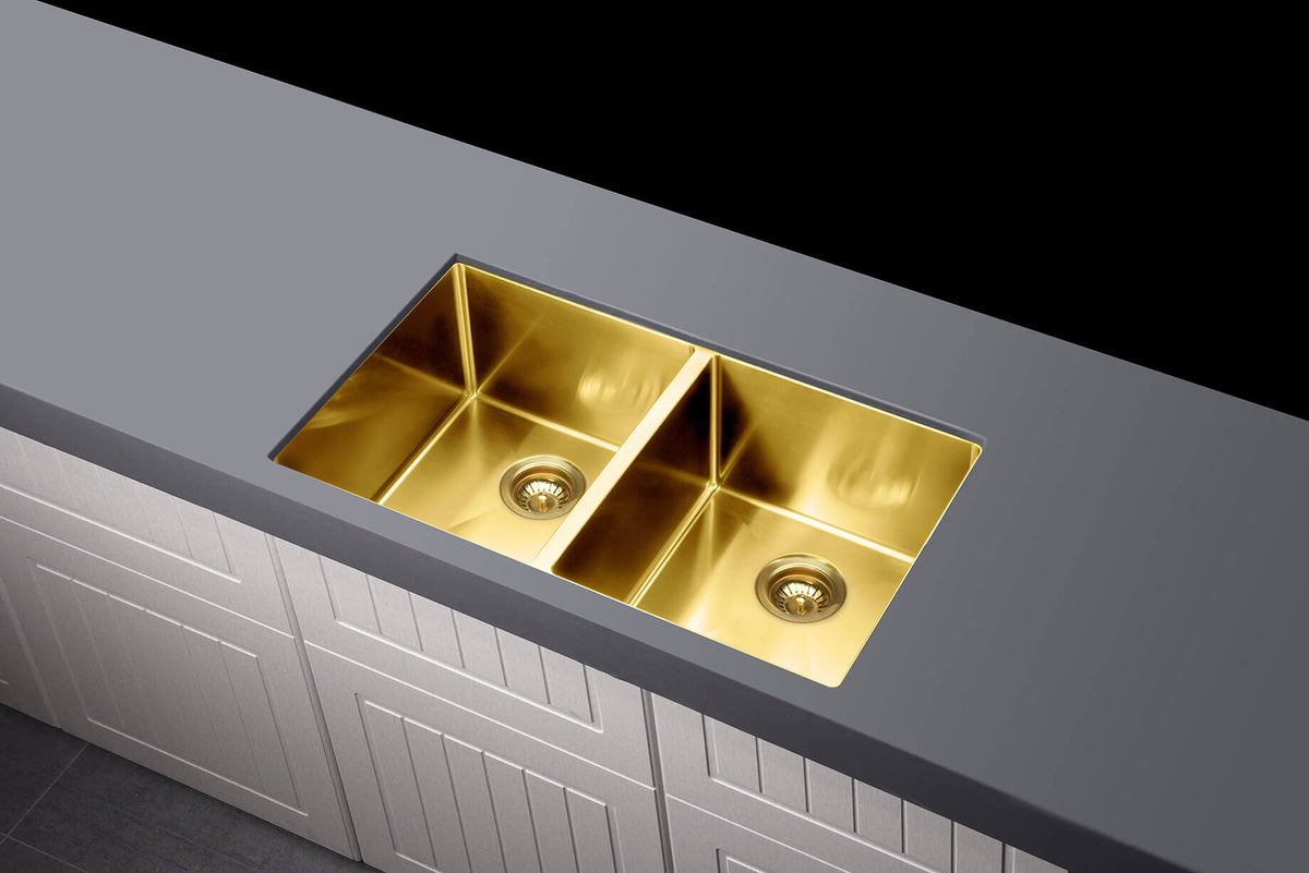 Meir Kitchen Sink Double Bowl 760 x 440