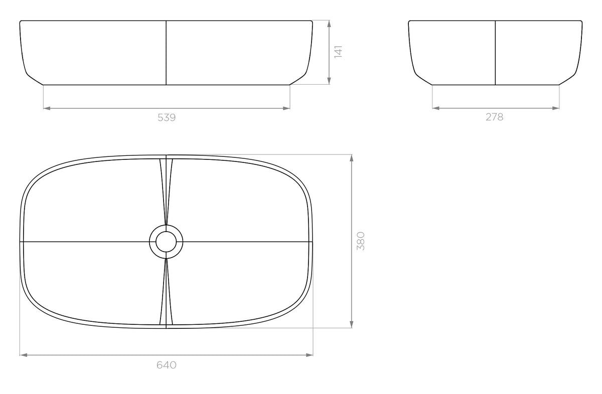 Arcisan Dream 640 Above Counter Basin