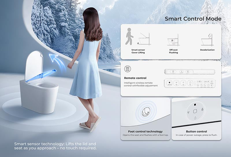 ZENMO IQ Compact Built-in Water Tank Smart Toilet