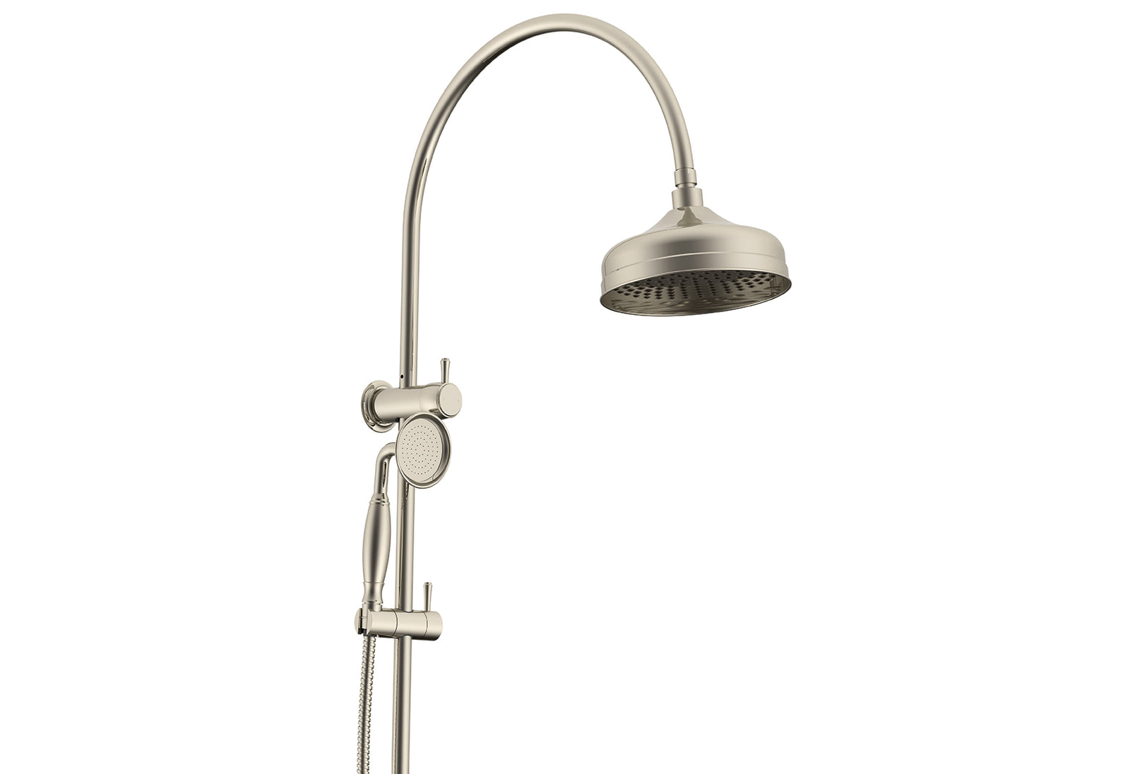 ADP Eternal Gooseneck Twin Shower Set