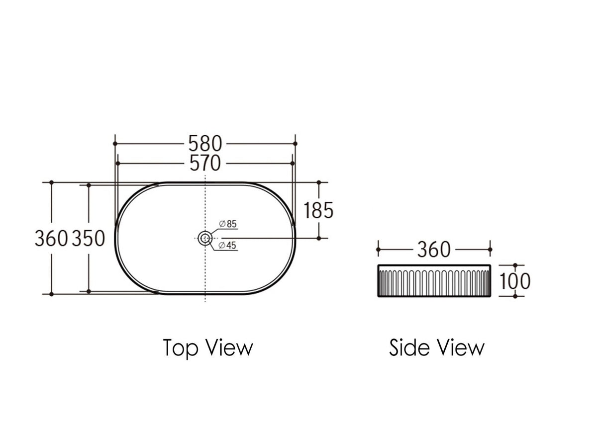 Otti Kensington Oval Basin | 580mm