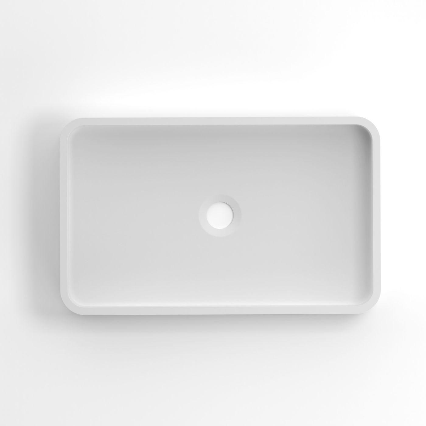 Otti Hudson Concrete Fluted Square Basin | 520mm