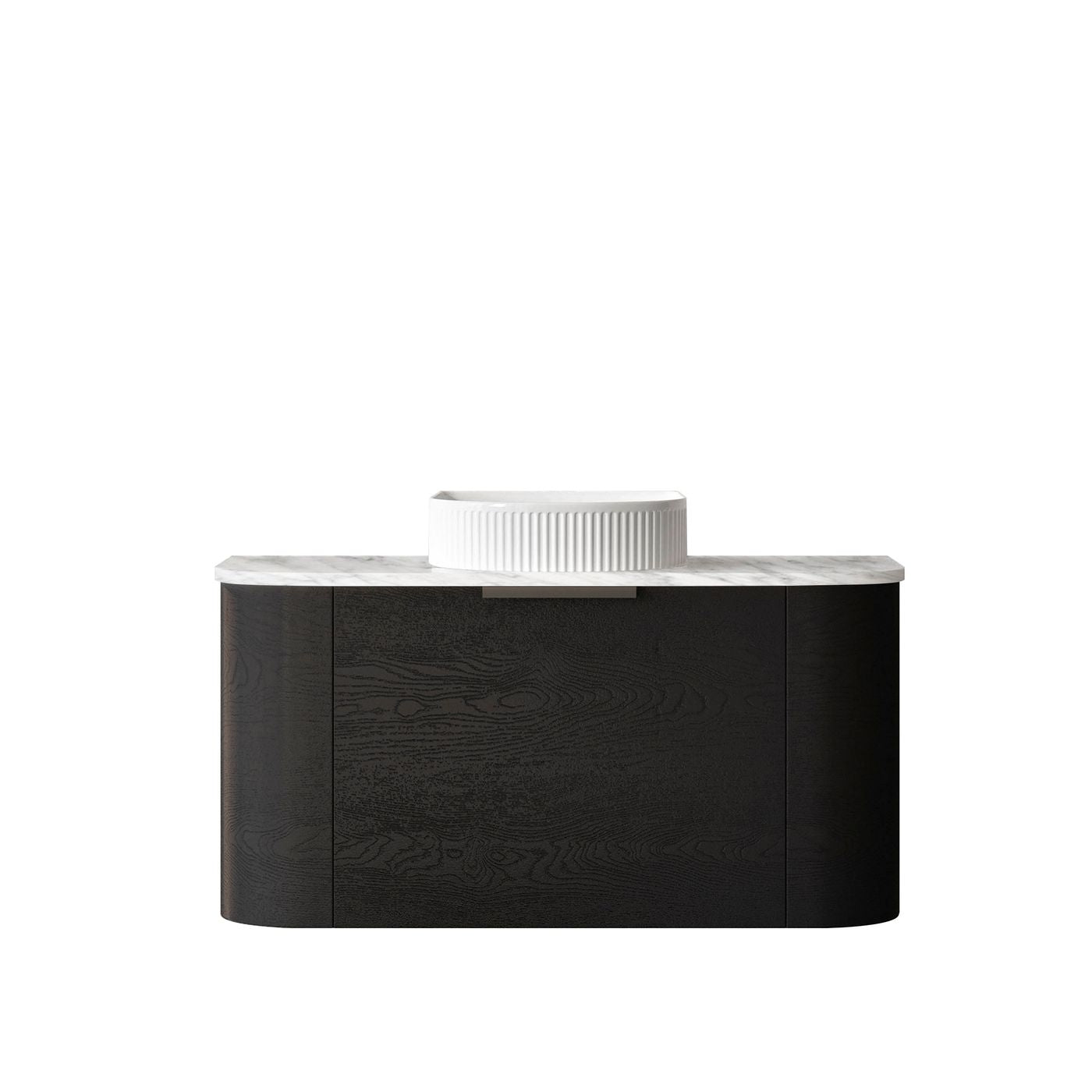 Otti Bondi Wall Hung Curve Vanity | Natural Oak & Black Oak | 600 / 750 / 900 / 1200 / 1500 / 1800 MM