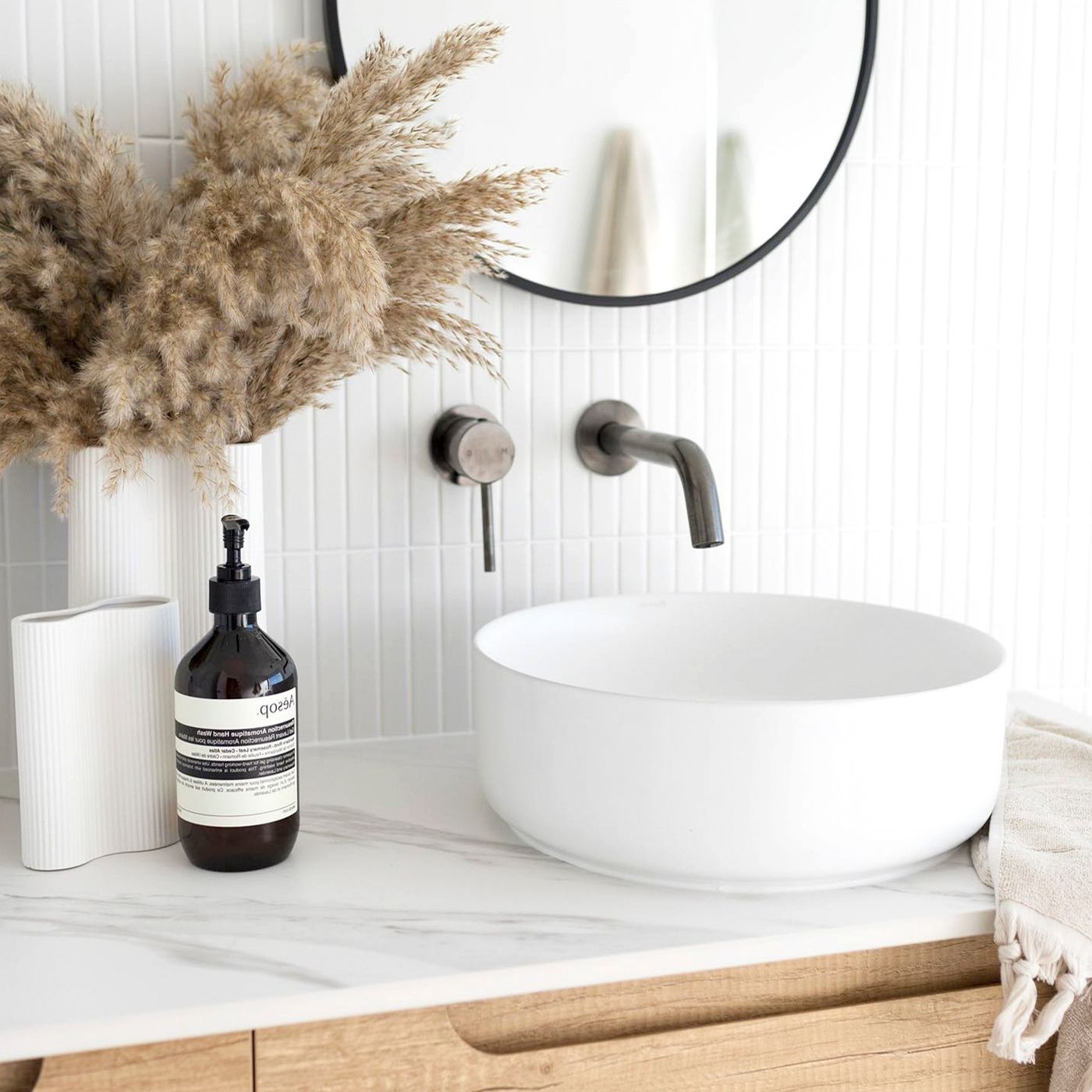 Otti Byron Wall Hung Vanity | Natural Oak