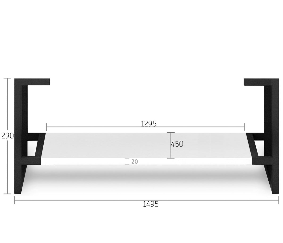 Otti Boston Vanity Freestanding Legs