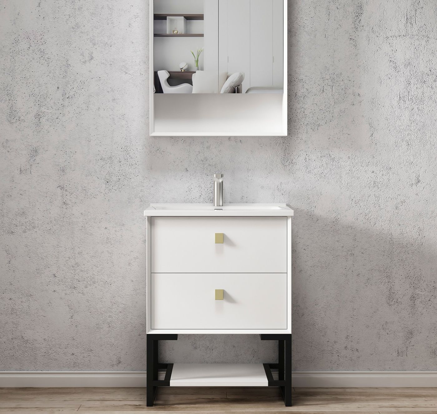 Otti Boston Vanity Freestanding Legs